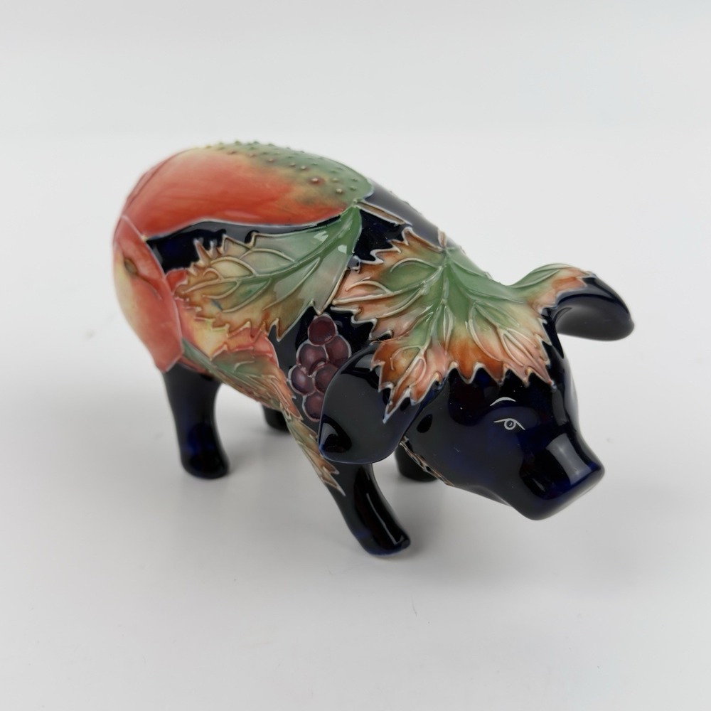 Porcelain Pig Vintage Art Statue Natures Palette By Willow Hall 2002